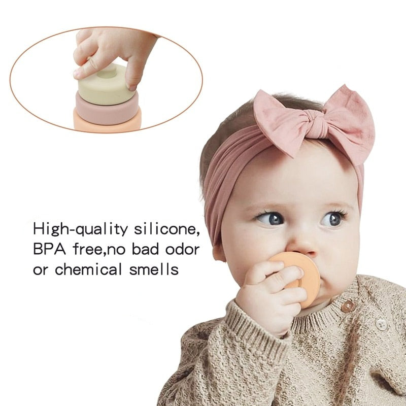 Baby Silicone Stacking Tower Ring | Cakai Toys Store