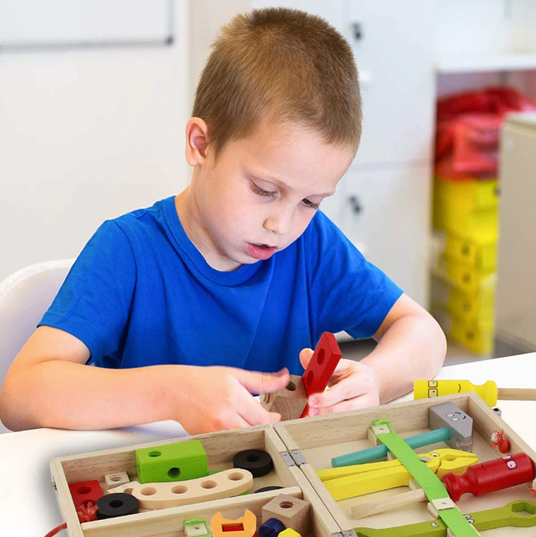 Wooden Montessori Toolbox Set | Cakai Toys store