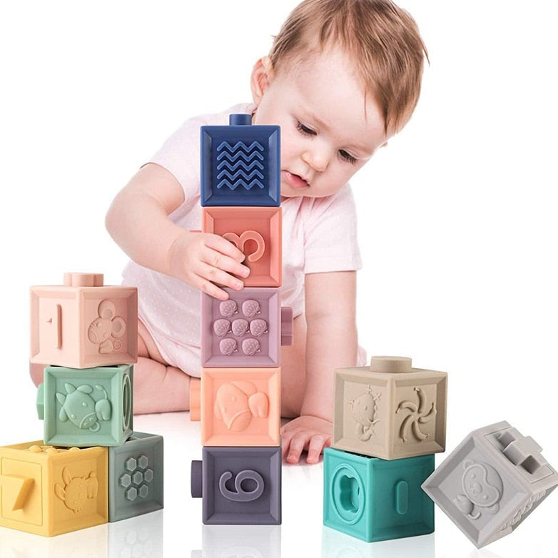 Baby Silicone Build Block | Cakai Toys Store