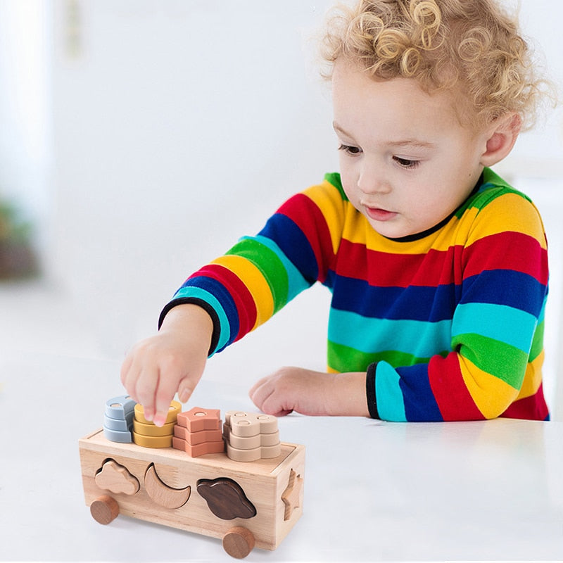 Wooden Car Shapes Box | Cakai Toys Store