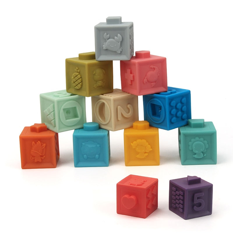 Baby Silicone Build Block | Cakai Toys Store