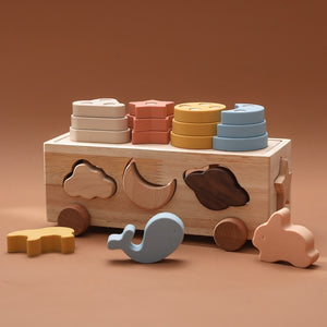 Wooden Car Shapes Box | Cakai Toys Store