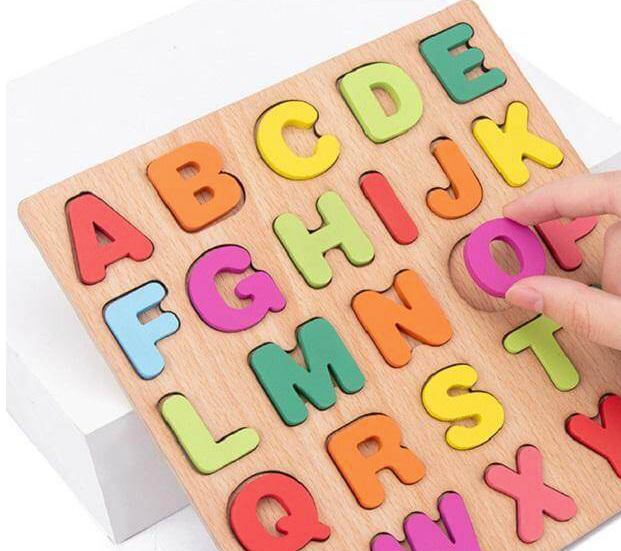 Wooden Alphabet Puzzles Board – Cakai Toys Store