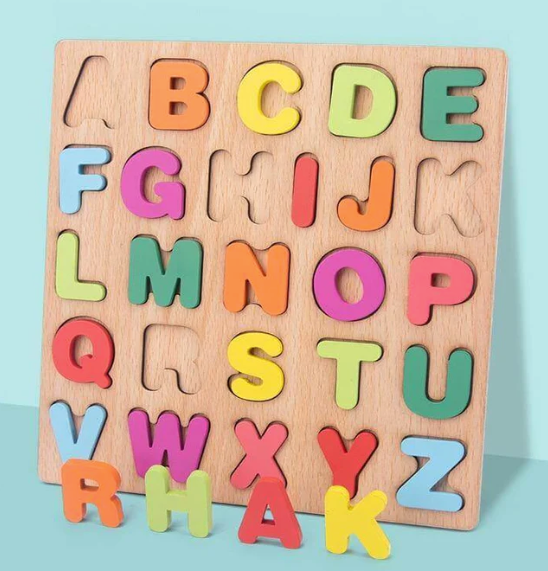 Kids Wooden Alphabet Puzzles Board | Cakai Toys Store